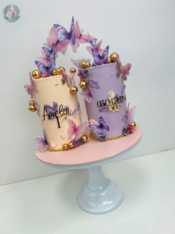 Joint butterfly cake