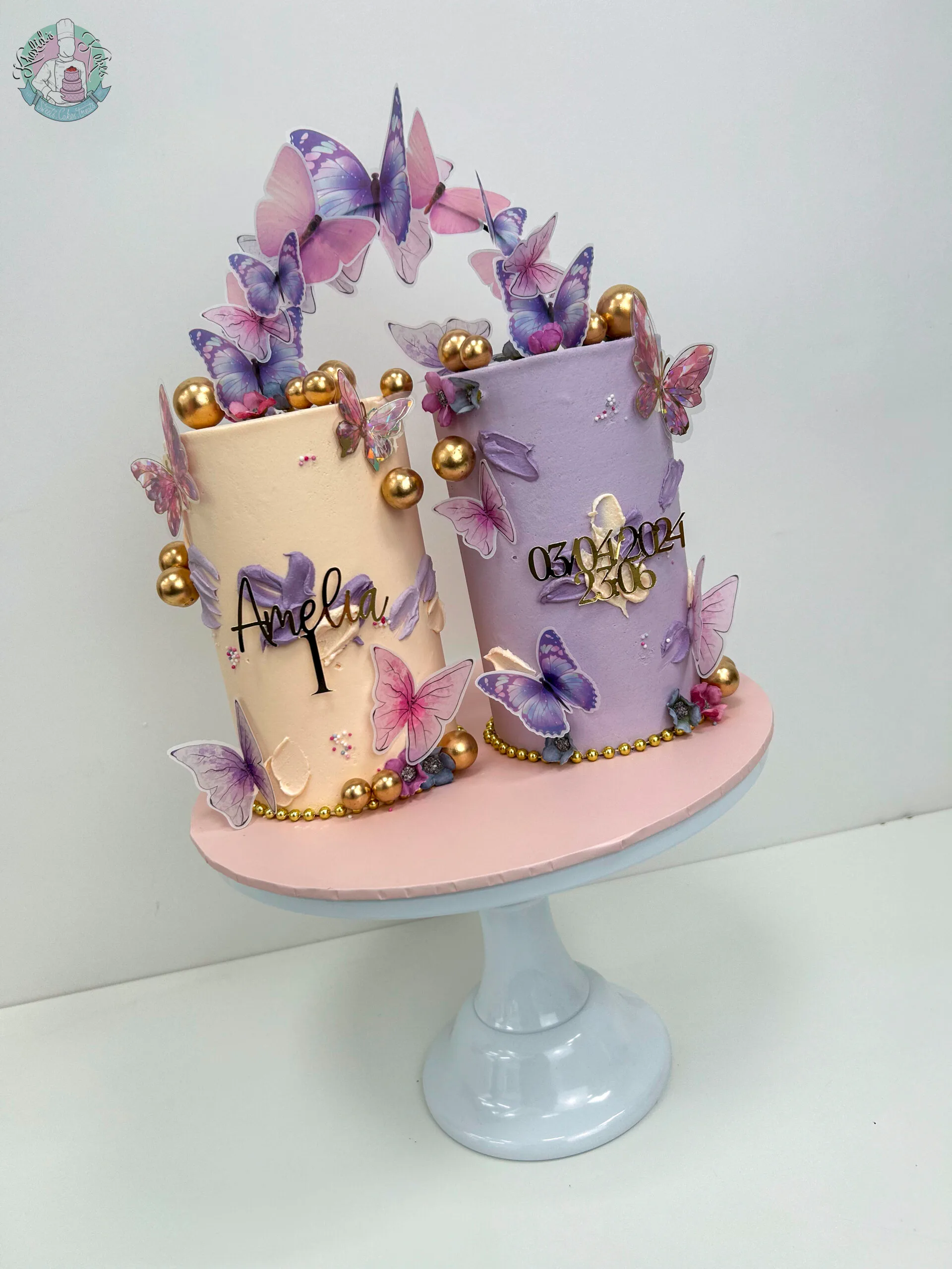 Joint butterfly cake