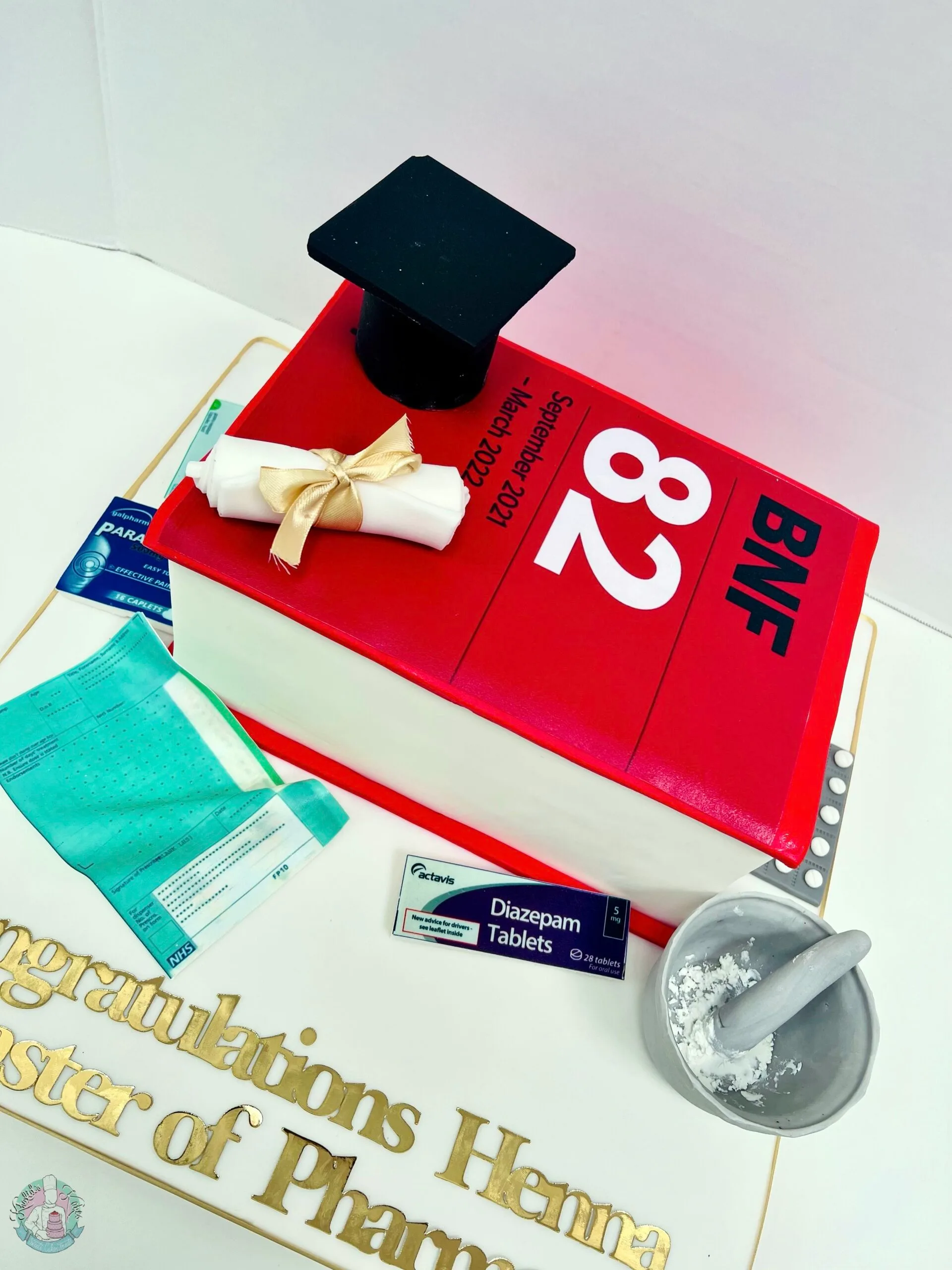 BNF Pharmacy Book Cake