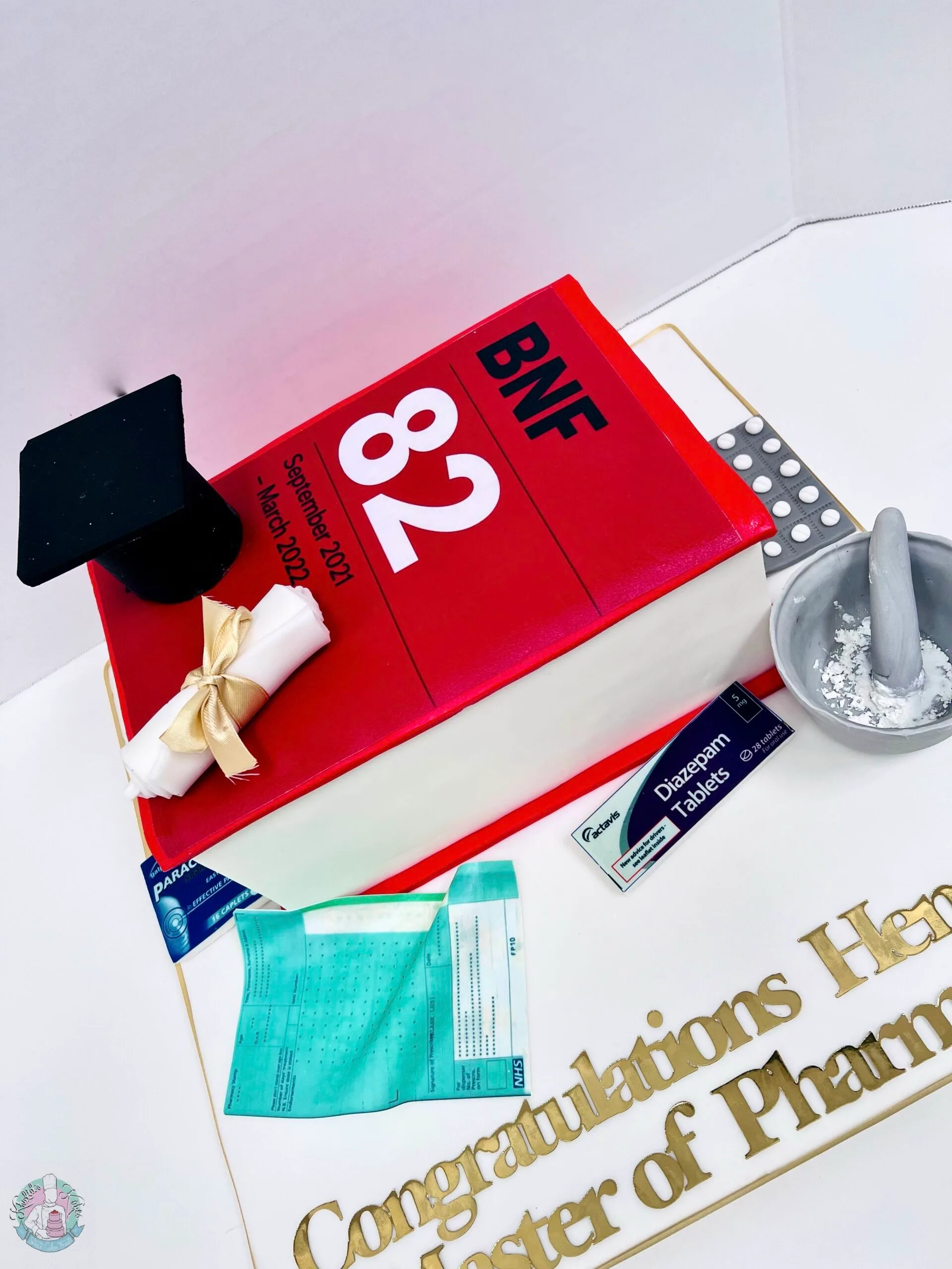 BNF Pharmacy Book Cake