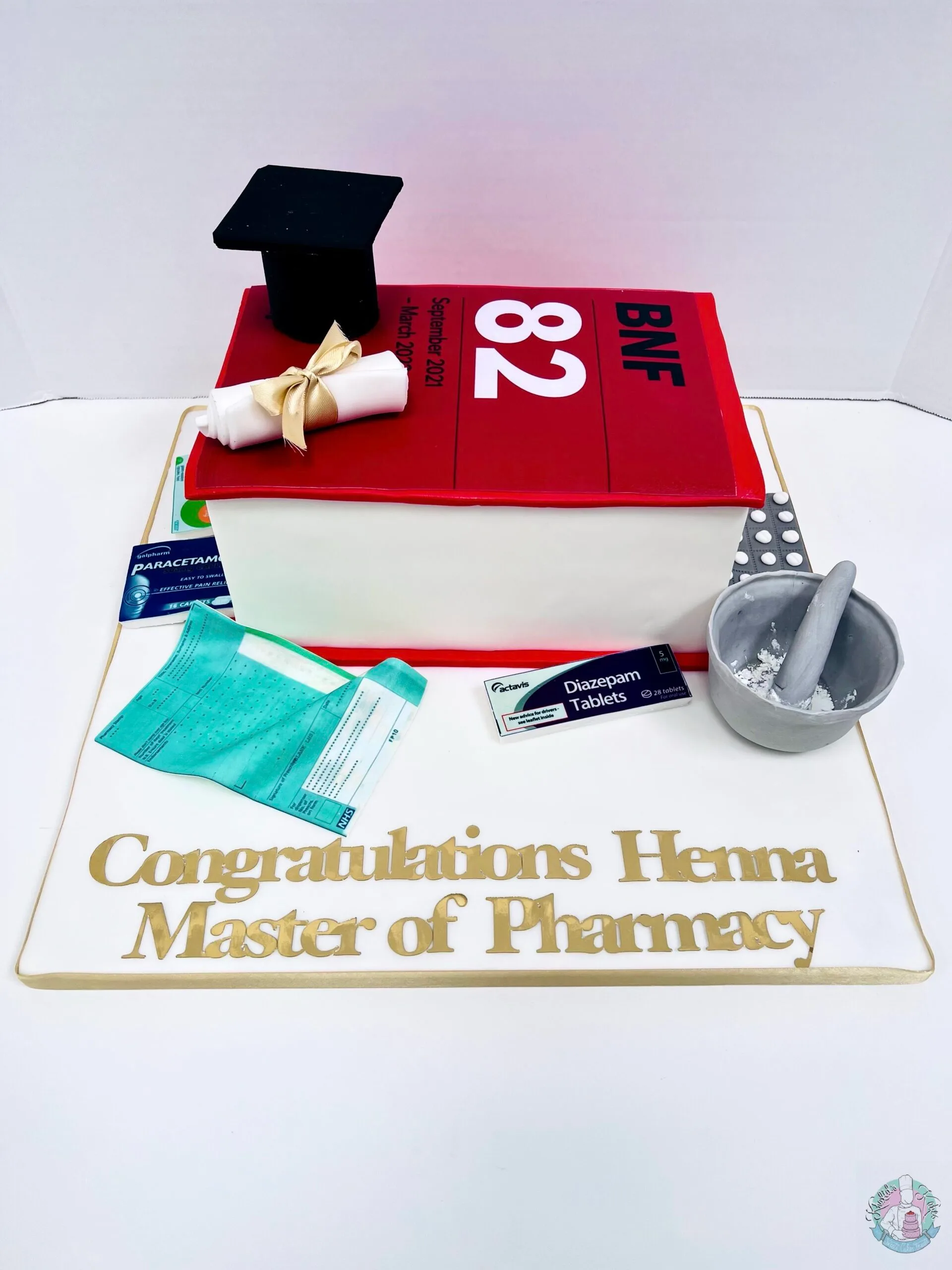 BNF Pharmacy Book Cake