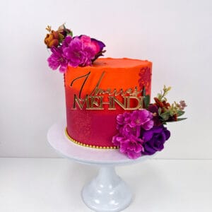 Ombre Mehndi Cake Birmingham