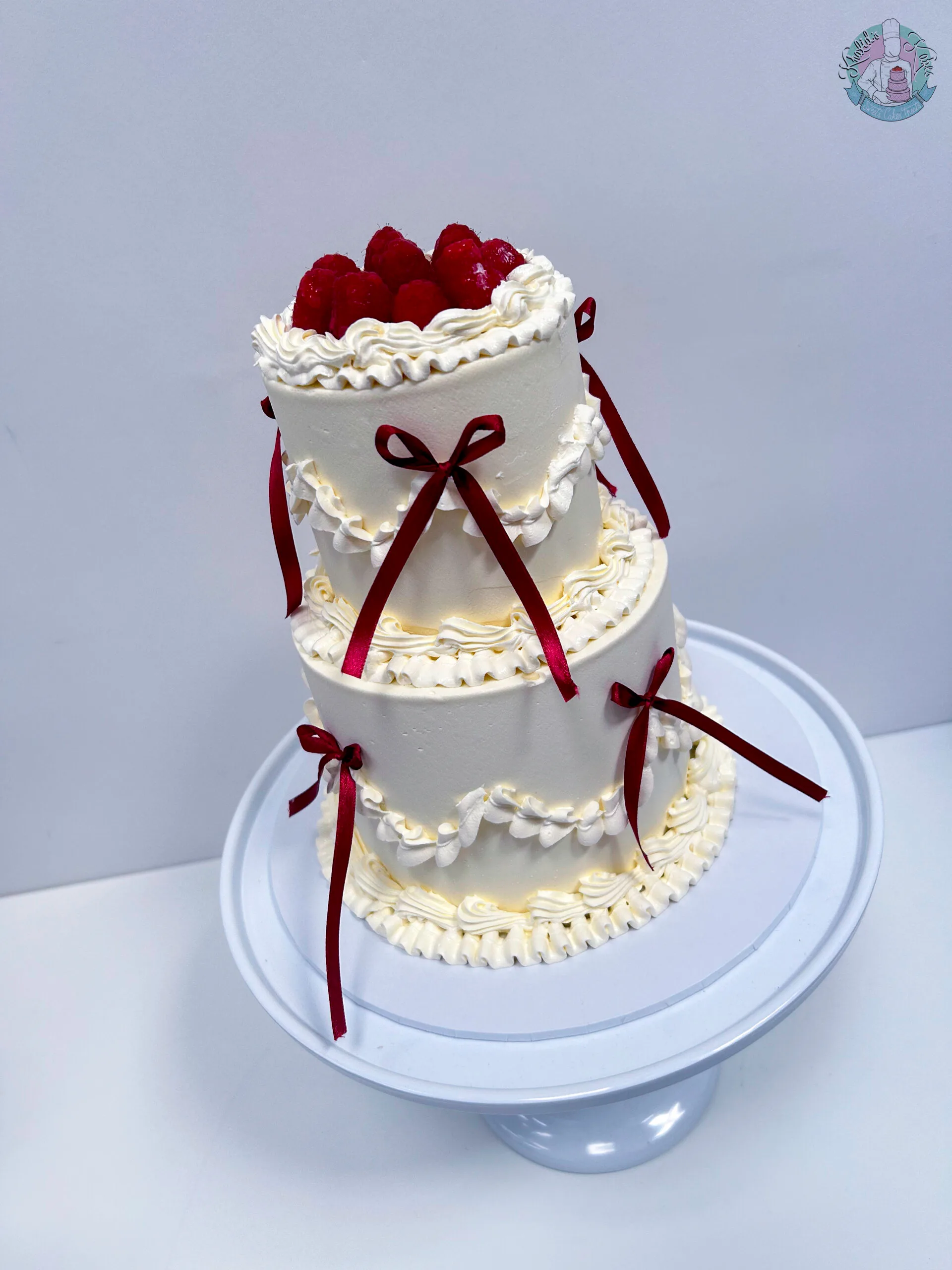Vintage Raspberry Cake