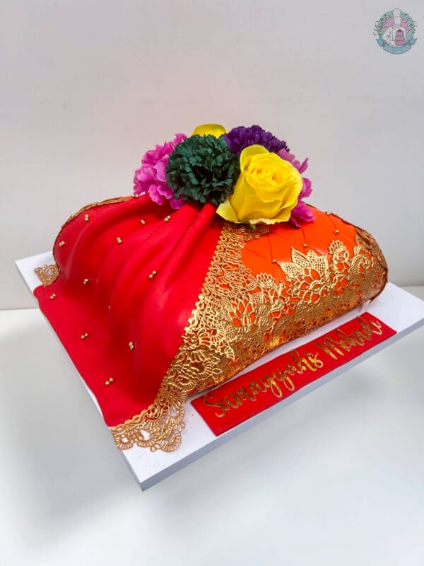 Mehndi Pillow Cake