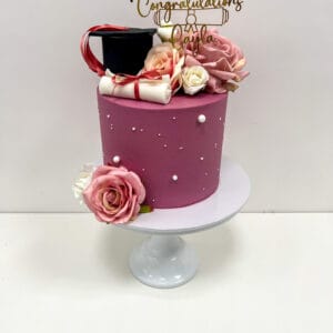 Pearl Graduation Cake 2