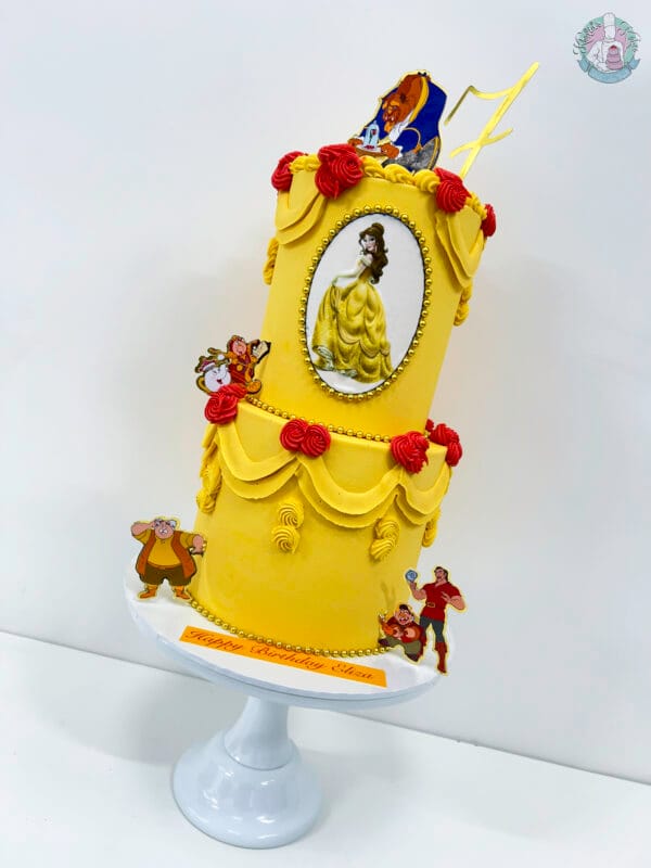 Beauty and the beast cake