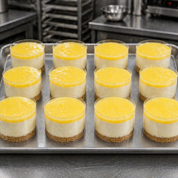 Lemon mini cheesecakes