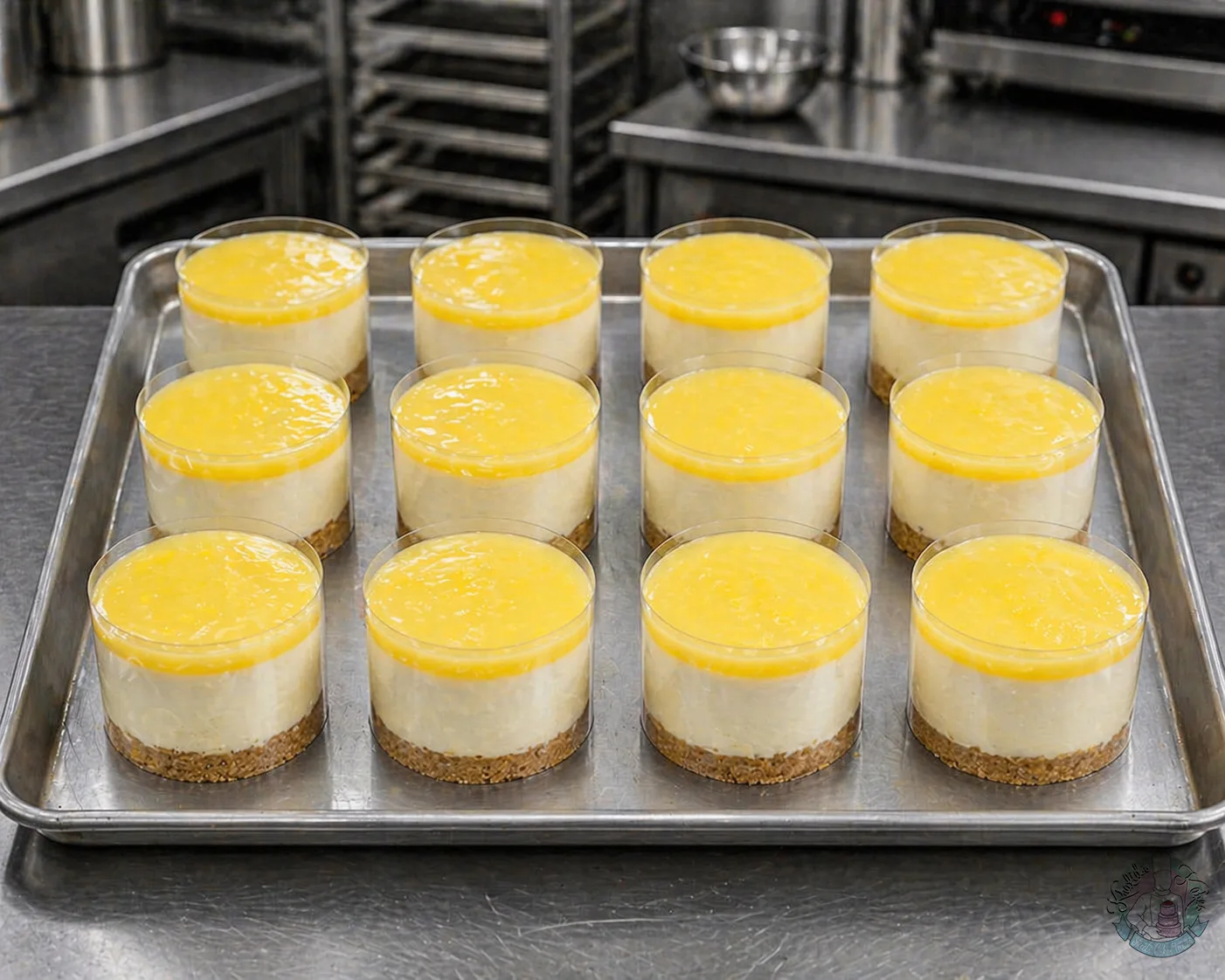 Lemon mini cheesecakes