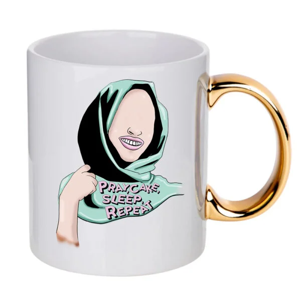 Shop 497 Pray, Cake Sleep Repeat Mug