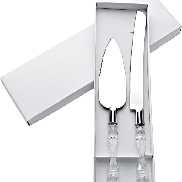 Shop 347 Silver Plain Wedding Knife Set