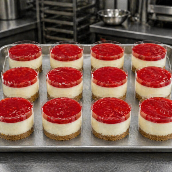 Strawberry mini cheesecakes