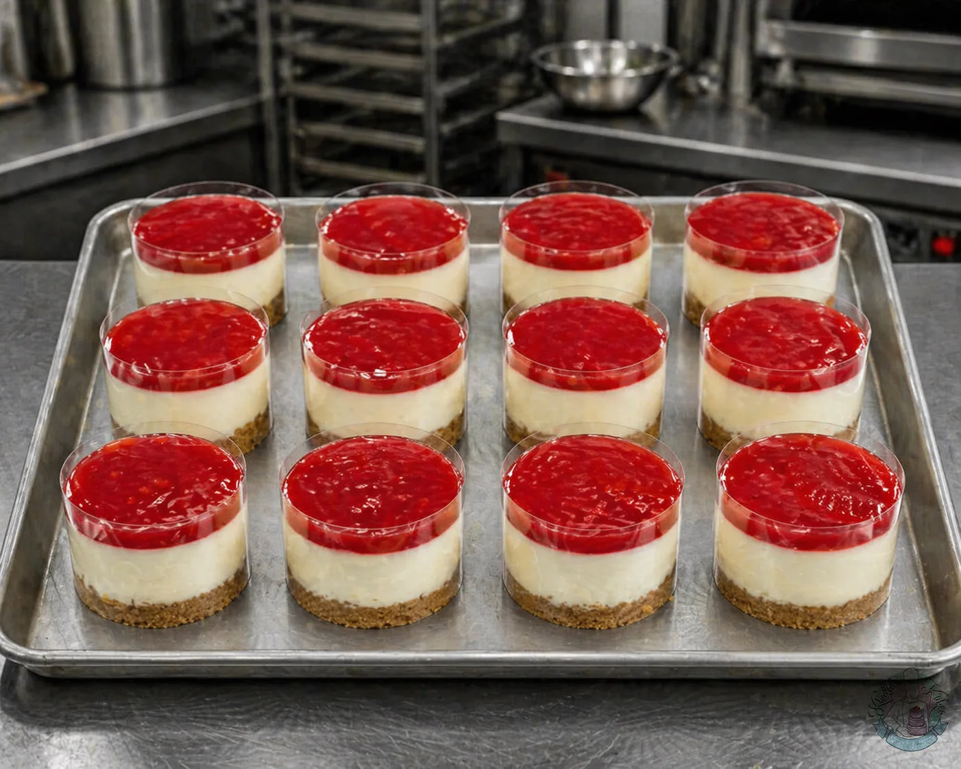 Strawberry mini cheesecakes